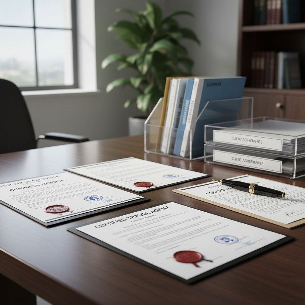 Legal requirements and licensing for those learning how to become a travel agent from home