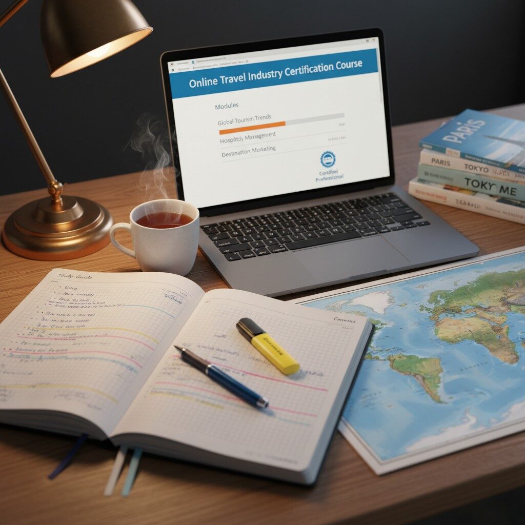 Training and certification resources for how to become a travel agent from home