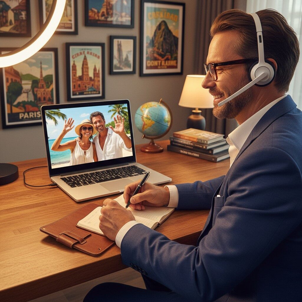 Client consultation methods when you learn how to become a travel agent from home
