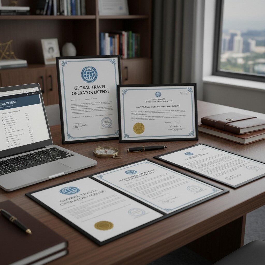 Legal documentation and compliance materials for selling vacation packages business