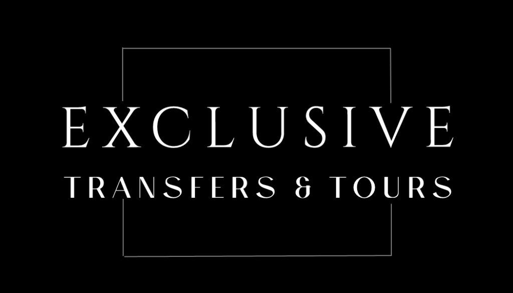 Logo for kleesto exclusive transfers & tours on a black background. | kleesto